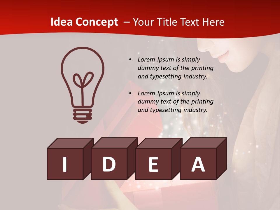 Concept Present Gifts PowerPoint Template