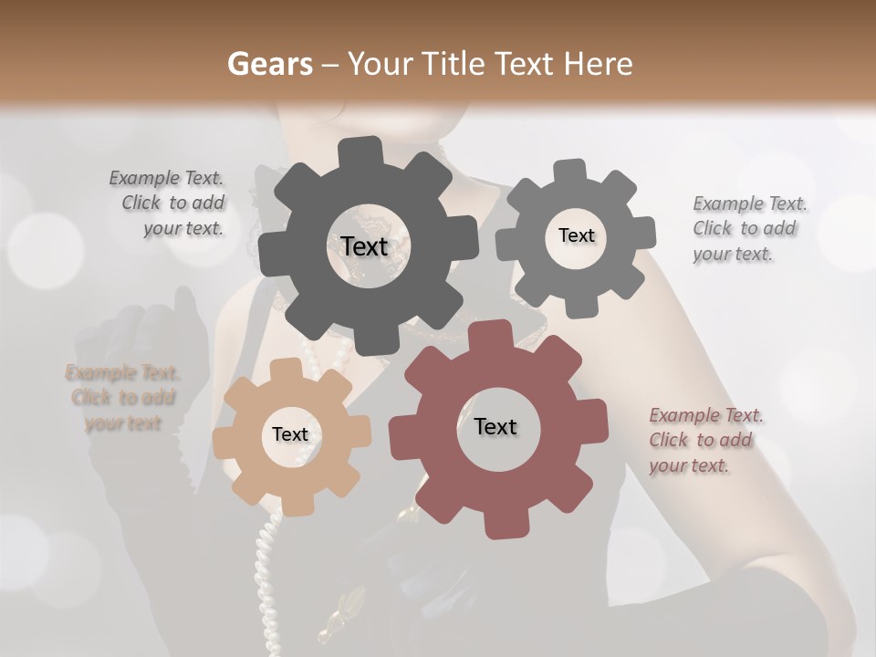 Art Old Girl PowerPoint Template