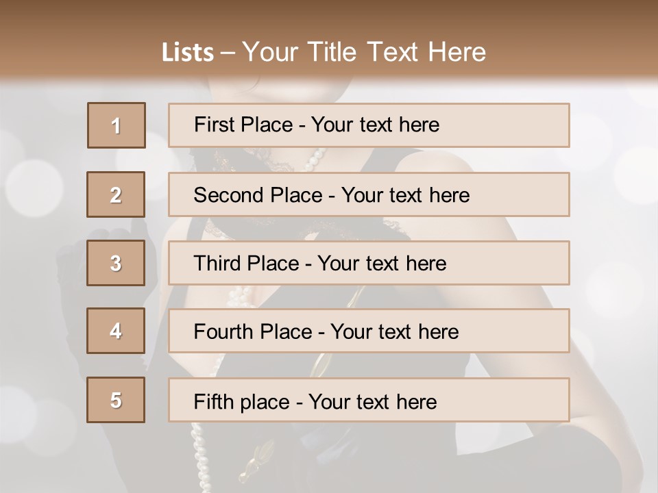 Art Old Girl PowerPoint Template