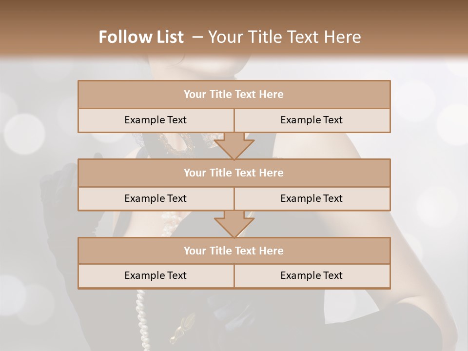 Art Old Girl PowerPoint Template