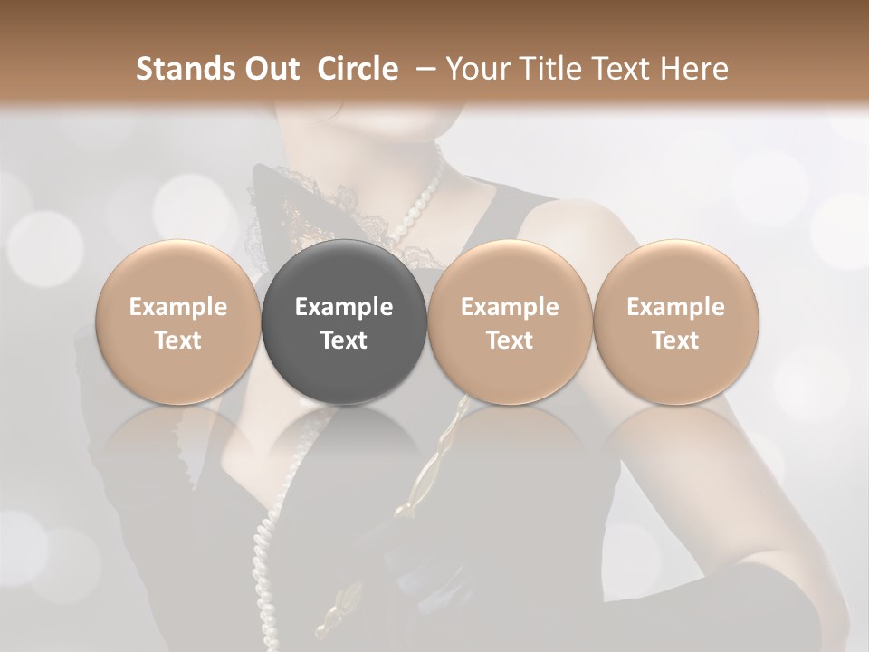 Art Old Girl PowerPoint Template