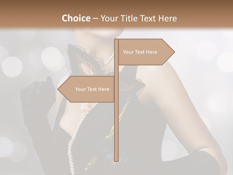 Art Old Girl PowerPoint Template