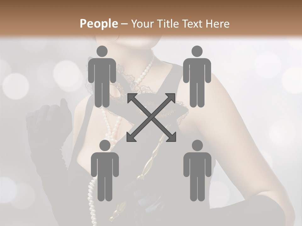 Art Old Girl PowerPoint Template