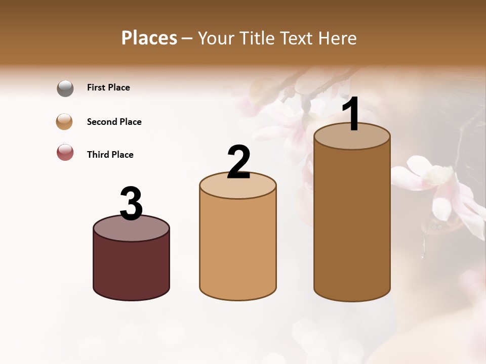 Model Perfect Flowers PowerPoint Template