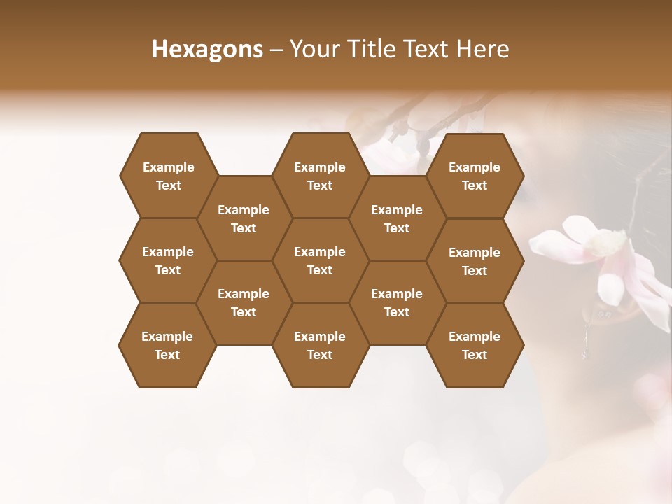 Model Perfect Flowers PowerPoint Template