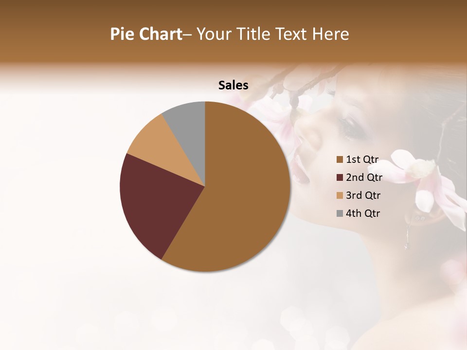 Model Perfect Flowers PowerPoint Template