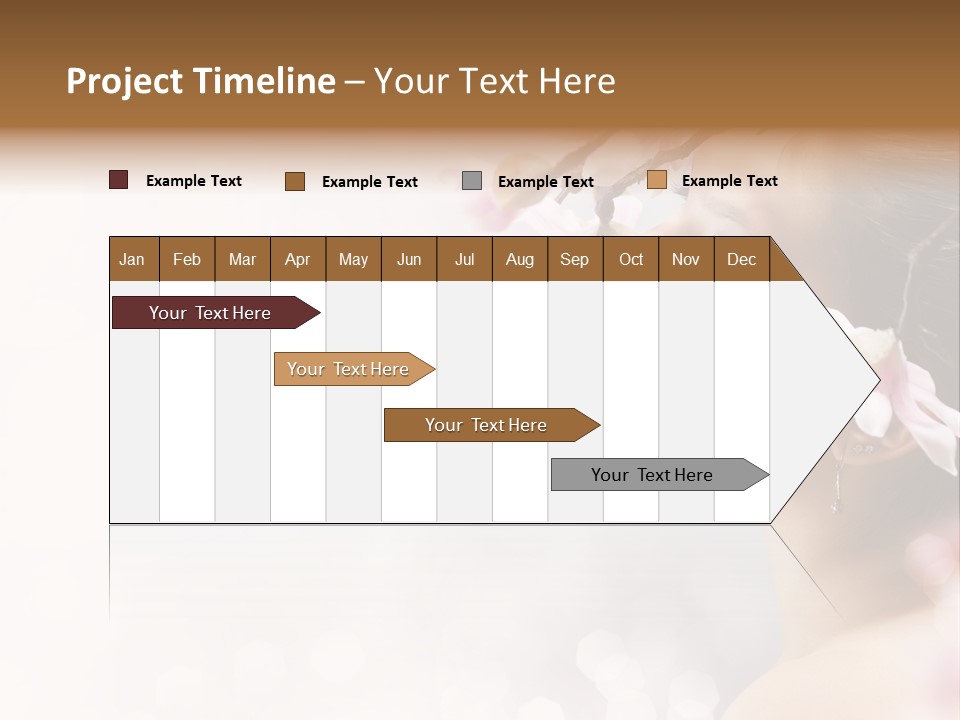 Model Perfect Flowers PowerPoint Template