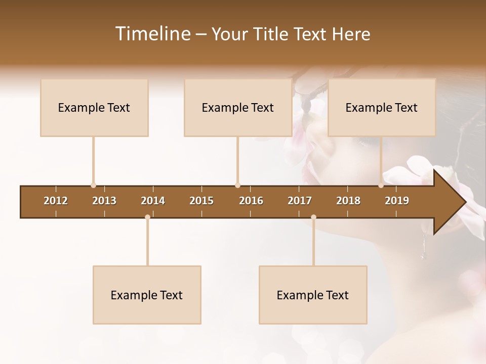 Model Perfect Flowers PowerPoint Template