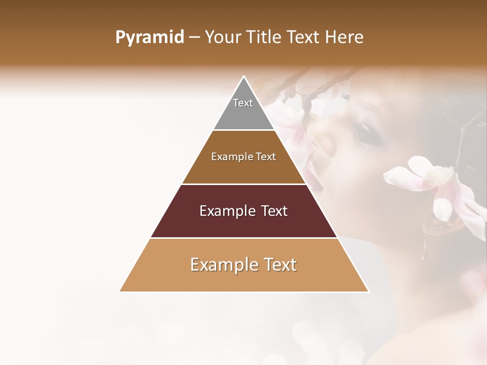 Model Perfect Flowers PowerPoint Template