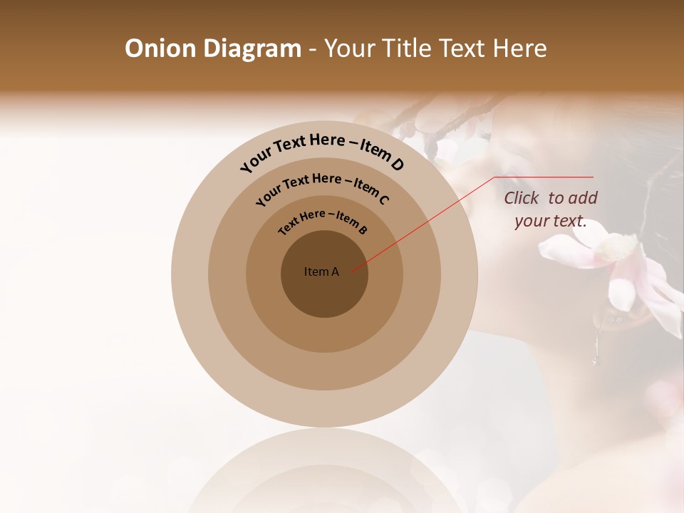 Model Perfect Flowers PowerPoint Template