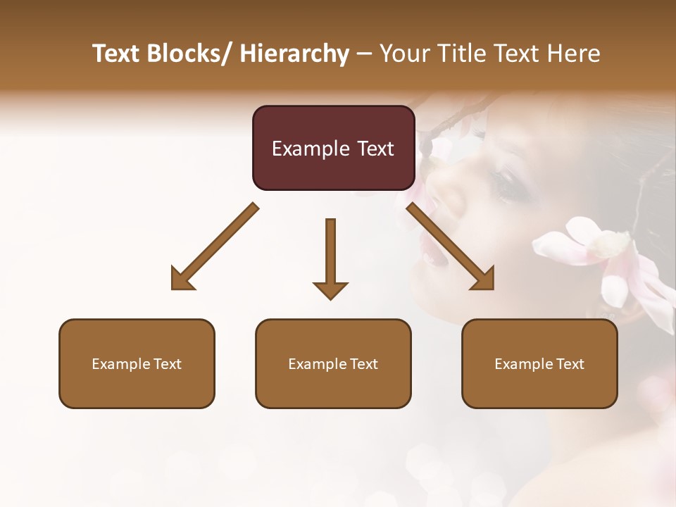 Model Perfect Flowers PowerPoint Template