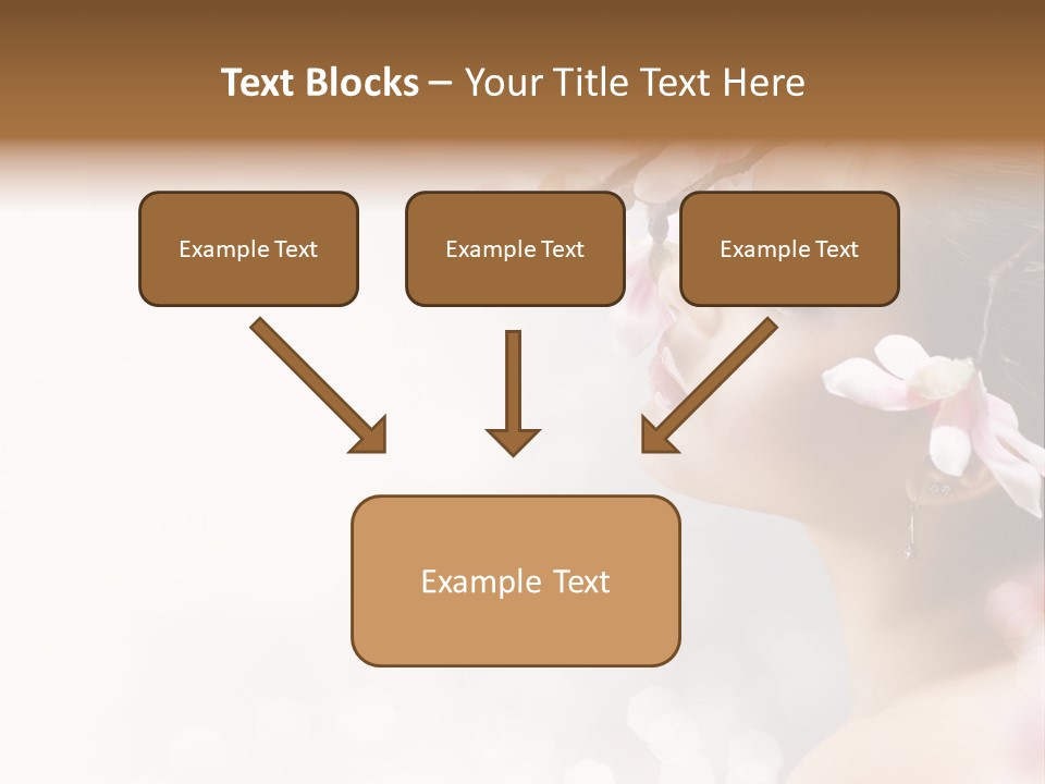 Model Perfect Flowers PowerPoint Template