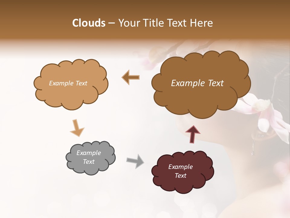 Model Perfect Flowers PowerPoint Template