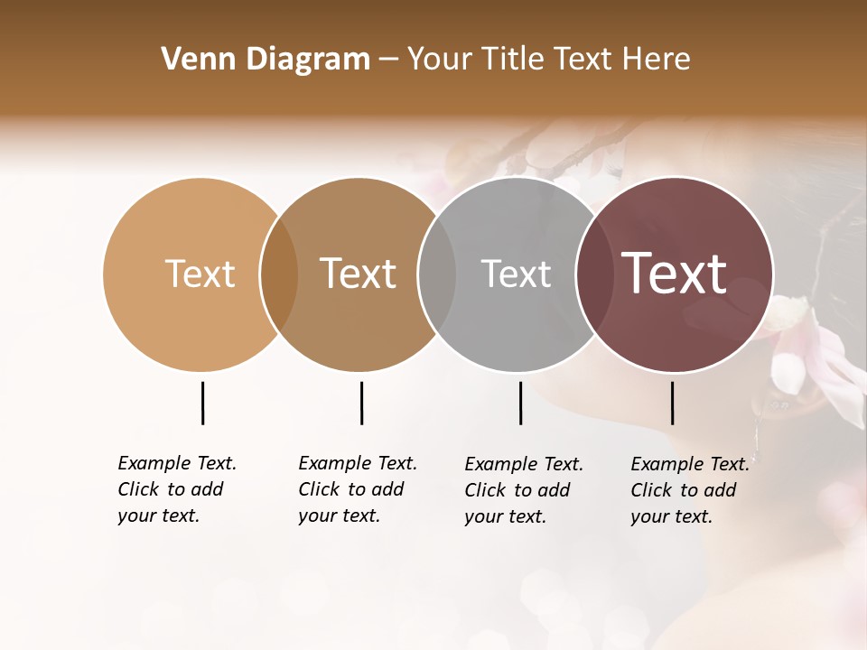 Model Perfect Flowers PowerPoint Template