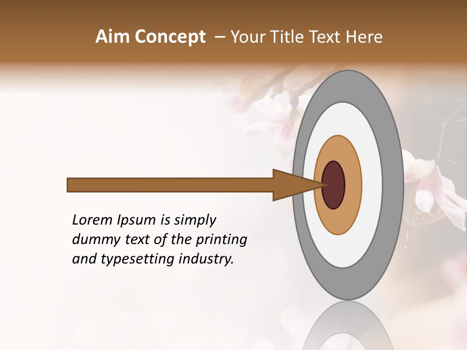 Model Perfect Flowers PowerPoint Template