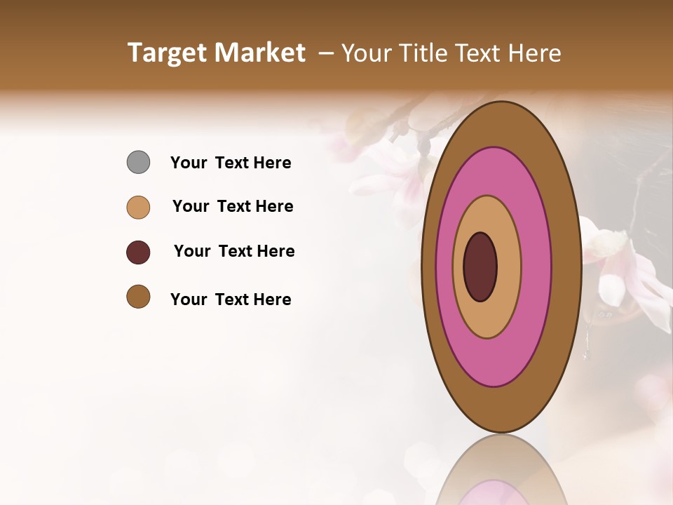 Model Perfect Flowers PowerPoint Template