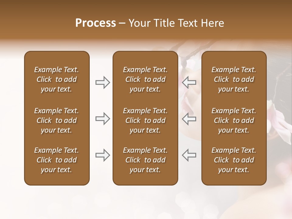 Model Perfect Flowers PowerPoint Template