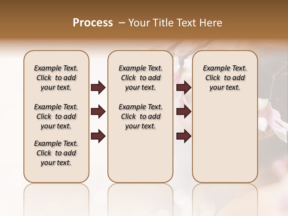 Model Perfect Flowers PowerPoint Template