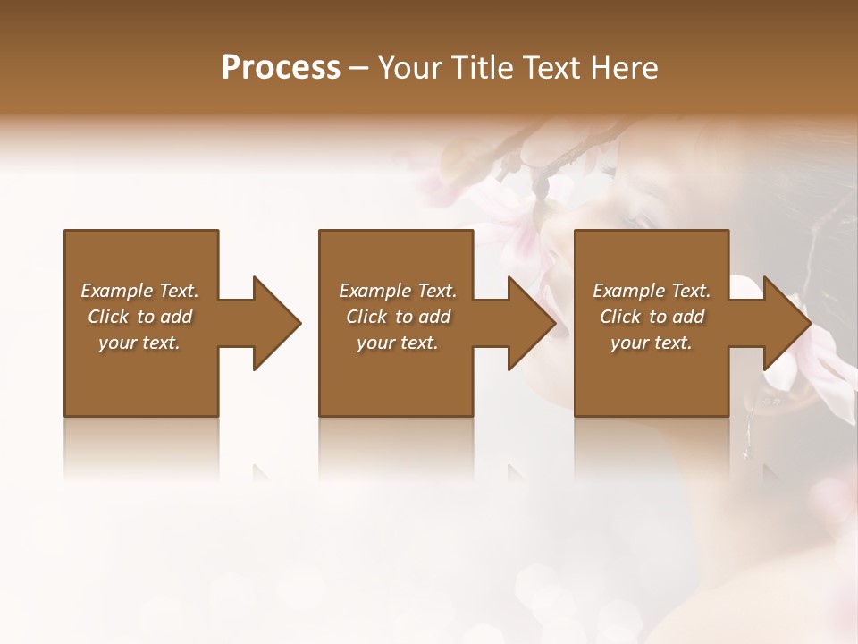 Model Perfect Flowers PowerPoint Template