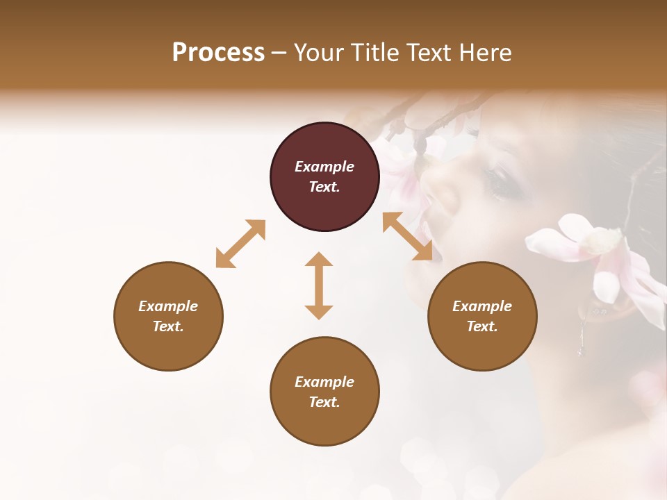 Model Perfect Flowers PowerPoint Template