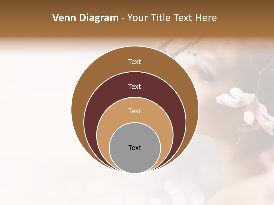Model Perfect Flowers PowerPoint Template