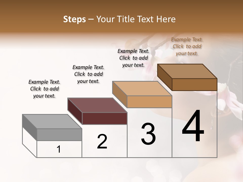 Model Perfect Flowers PowerPoint Template