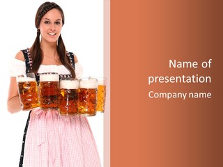 Lachen Brunett Alkohol PowerPoint Template