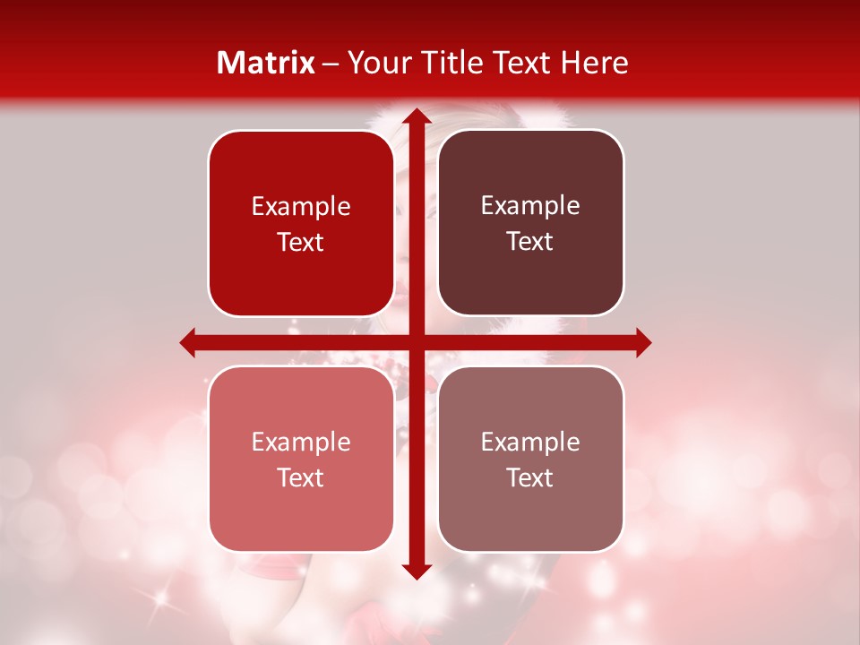 Attraktiv Blond Weihnachten PowerPoint Template