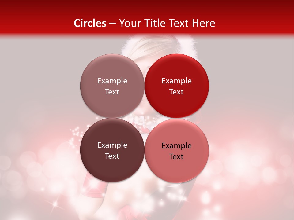Attraktiv Blond Weihnachten PowerPoint Template