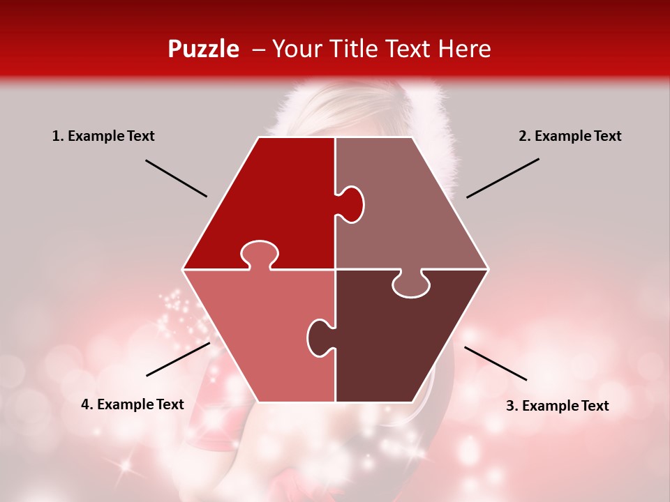 Attraktiv Blond Weihnachten PowerPoint Template