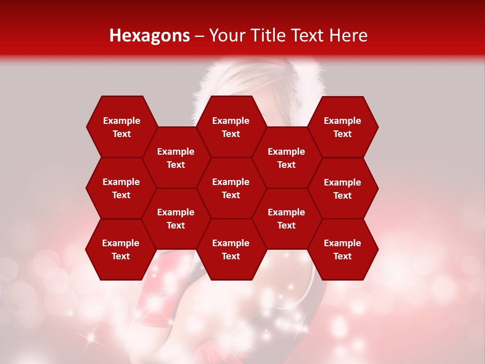 Attraktiv Blond Weihnachten PowerPoint Template