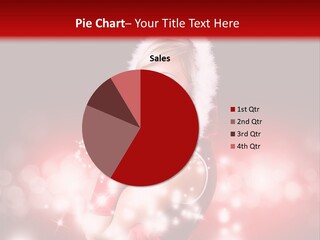 Attraktiv Blond Weihnachten PowerPoint Template