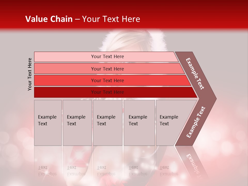 Attraktiv Blond Weihnachten PowerPoint Template