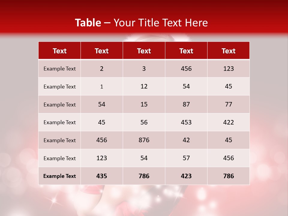 Attraktiv Blond Weihnachten PowerPoint Template