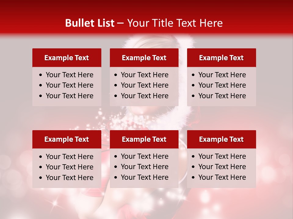 Attraktiv Blond Weihnachten PowerPoint Template