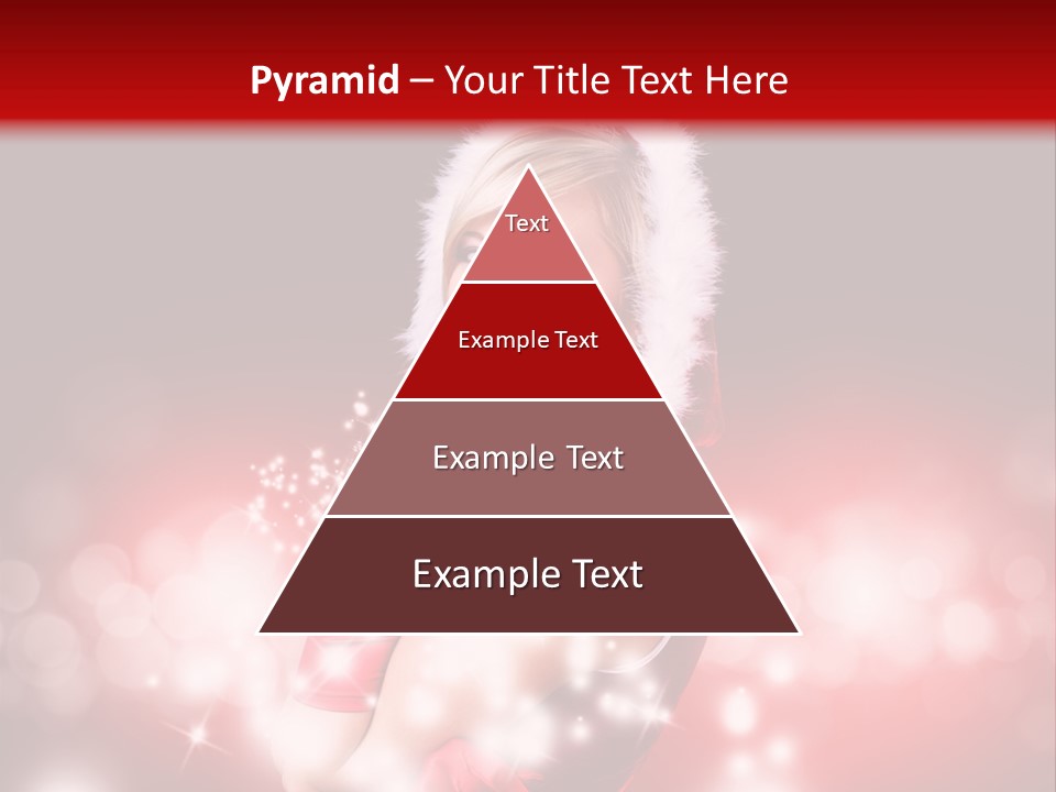 Attraktiv Blond Weihnachten PowerPoint Template