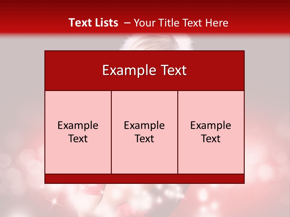 Attraktiv Blond Weihnachten PowerPoint Template