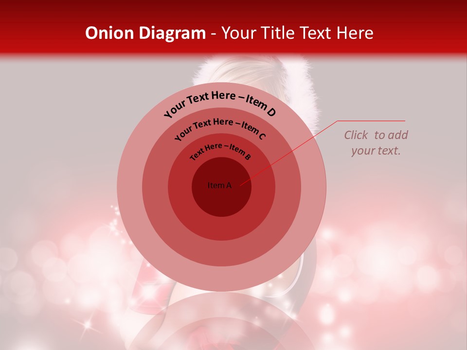 Attraktiv Blond Weihnachten PowerPoint Template