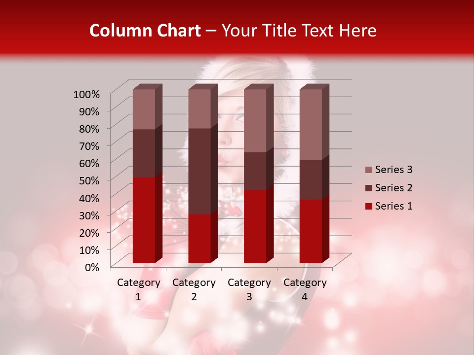 Attraktiv Blond Weihnachten PowerPoint Template