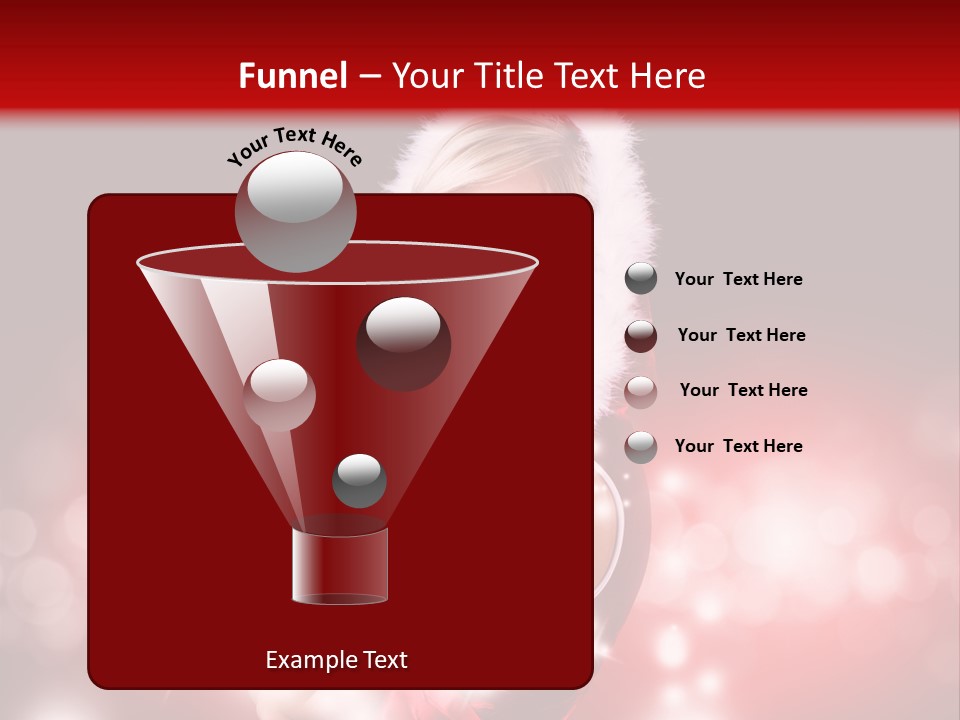 Attraktiv Blond Weihnachten PowerPoint Template