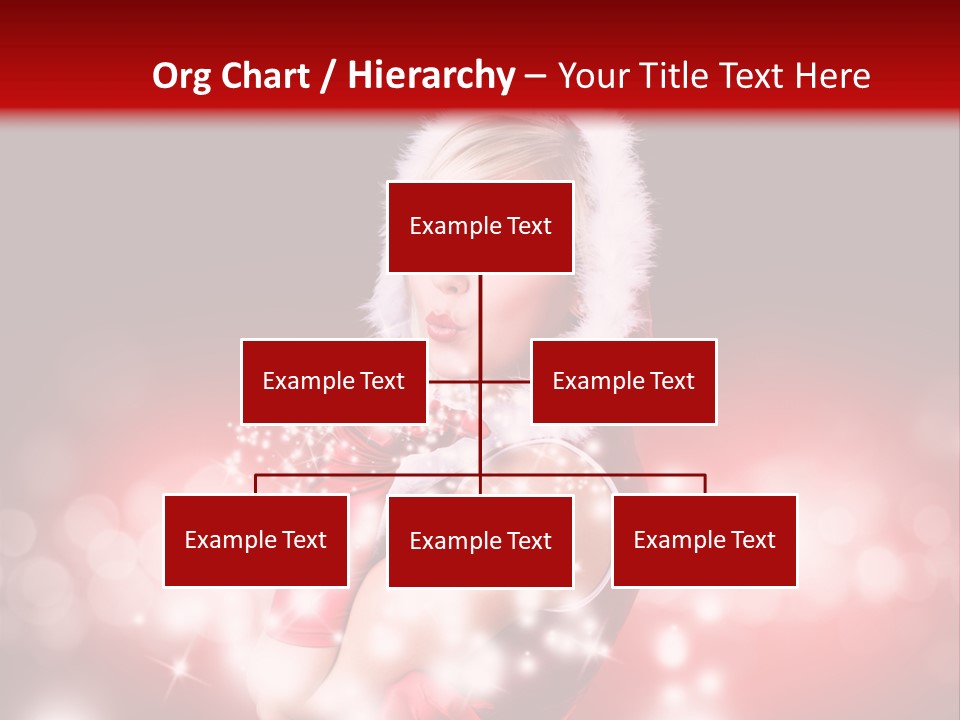 Attraktiv Blond Weihnachten PowerPoint Template