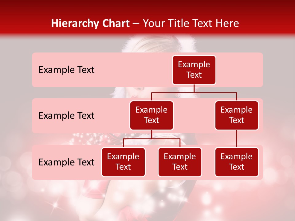 Attraktiv Blond Weihnachten PowerPoint Template