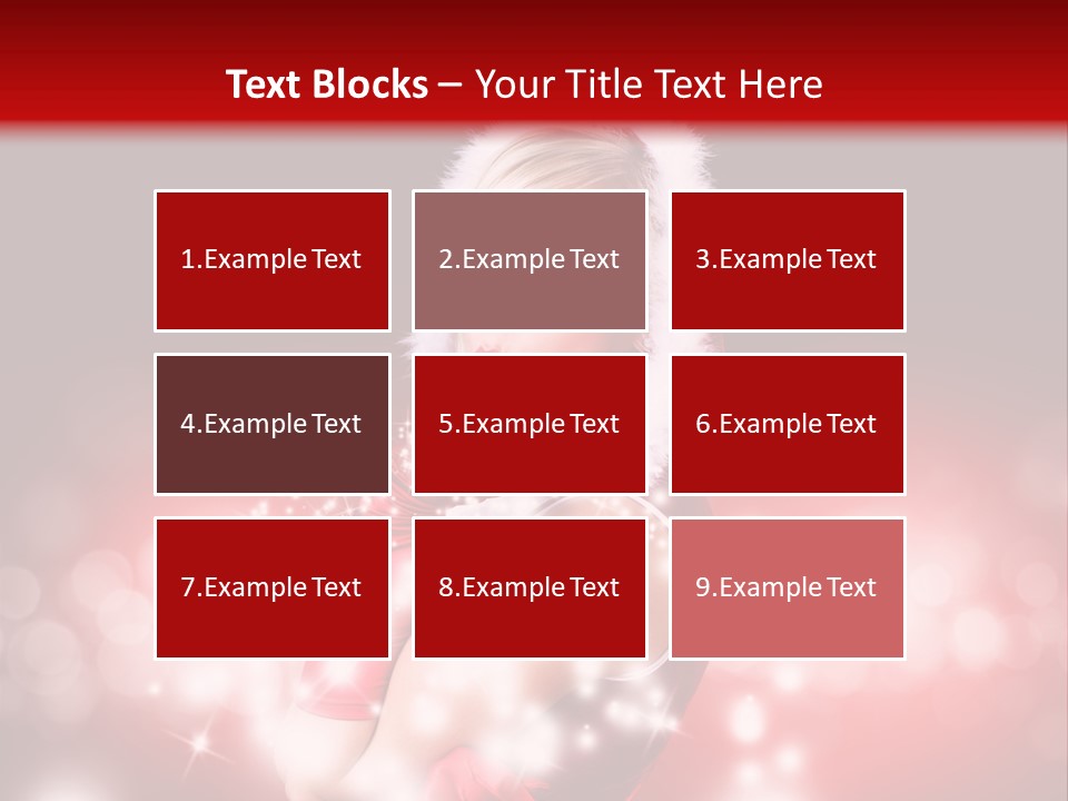 Attraktiv Blond Weihnachten PowerPoint Template