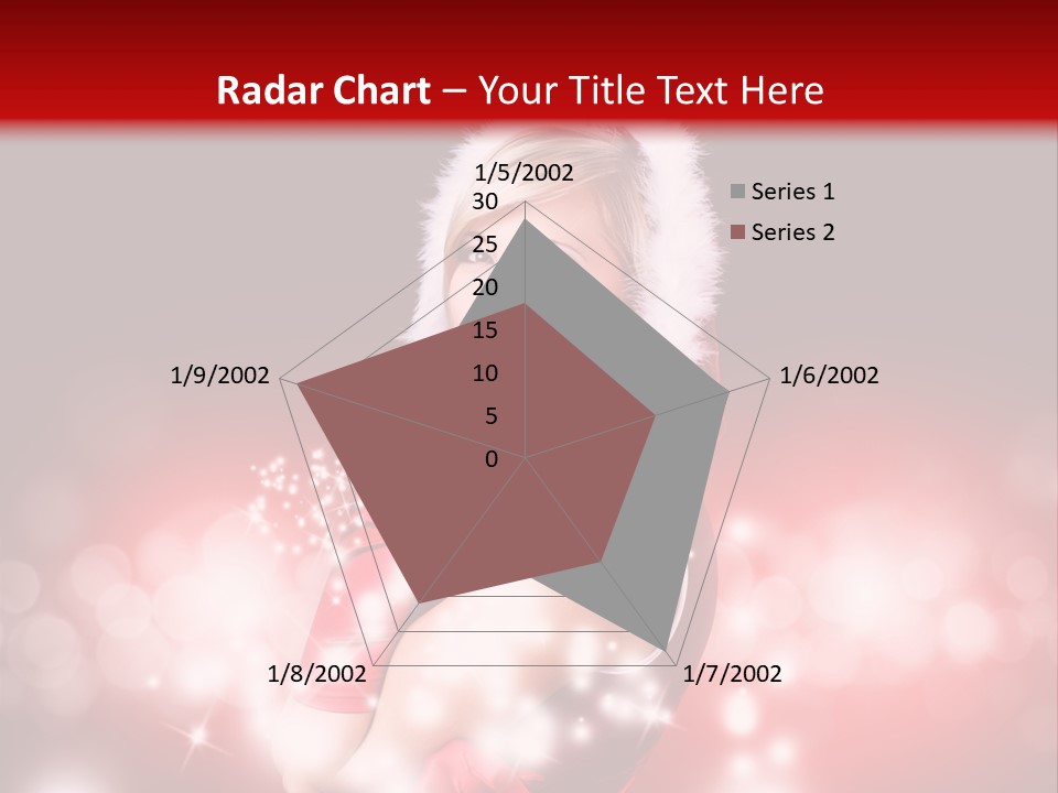 Attraktiv Blond Weihnachten PowerPoint Template