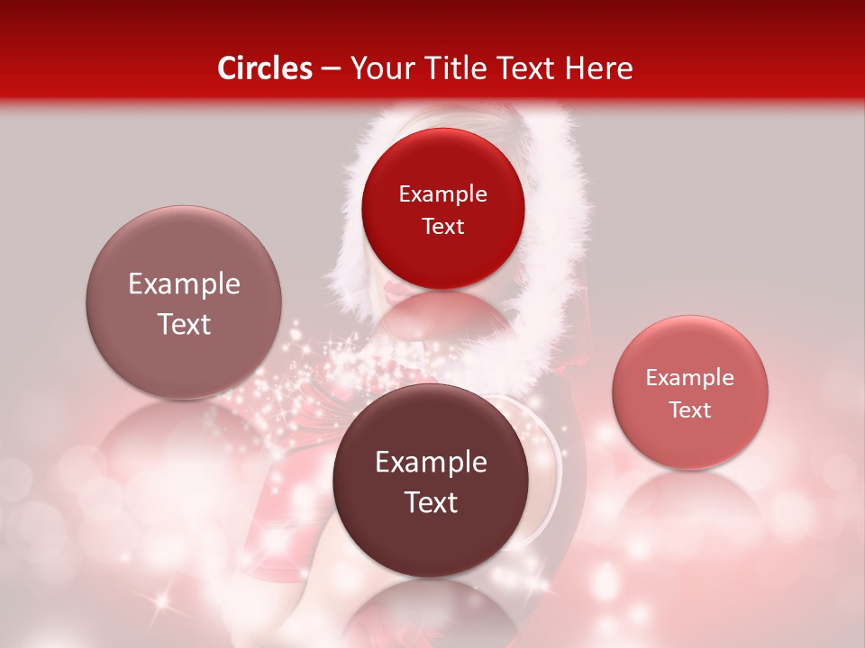Attraktiv Blond Weihnachten PowerPoint Template