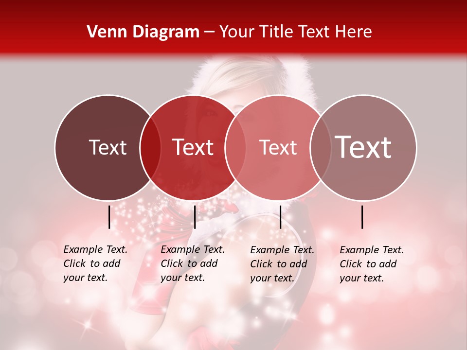 Attraktiv Blond Weihnachten PowerPoint Template