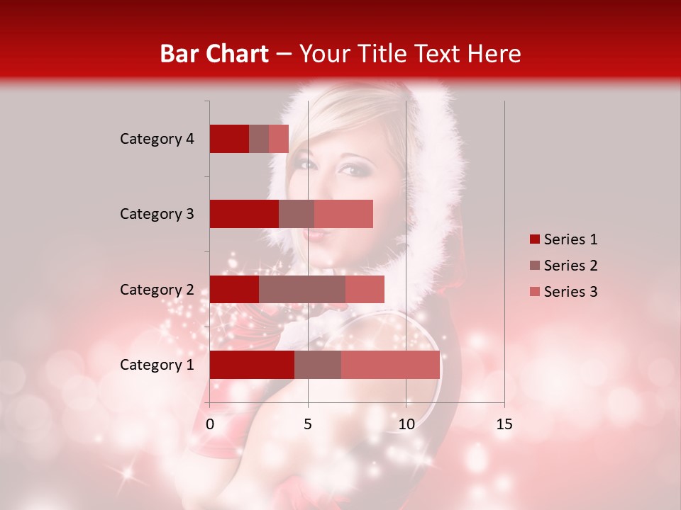 Attraktiv Blond Weihnachten PowerPoint Template