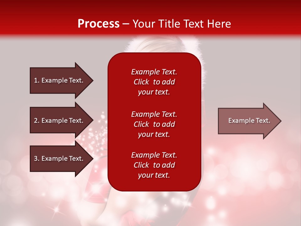 Attraktiv Blond Weihnachten PowerPoint Template
