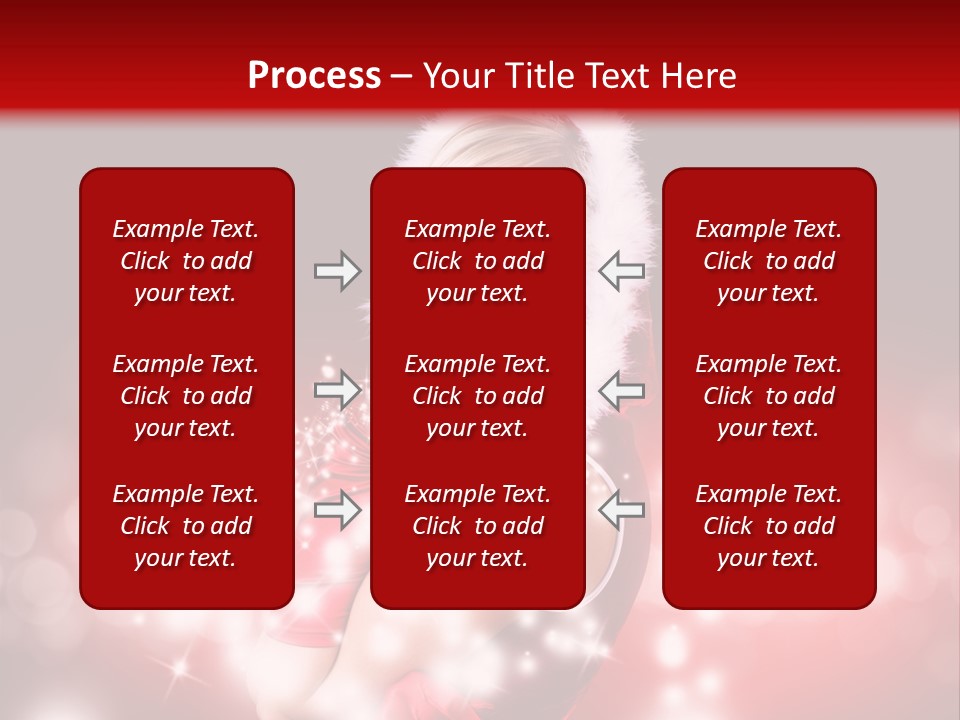 Attraktiv Blond Weihnachten PowerPoint Template