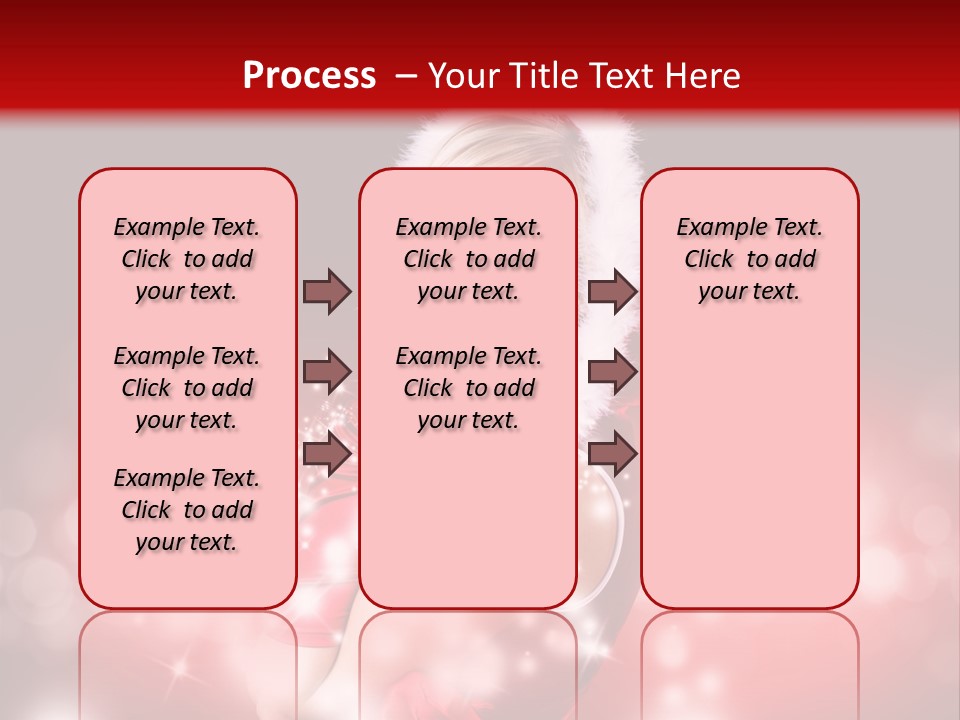 Attraktiv Blond Weihnachten PowerPoint Template